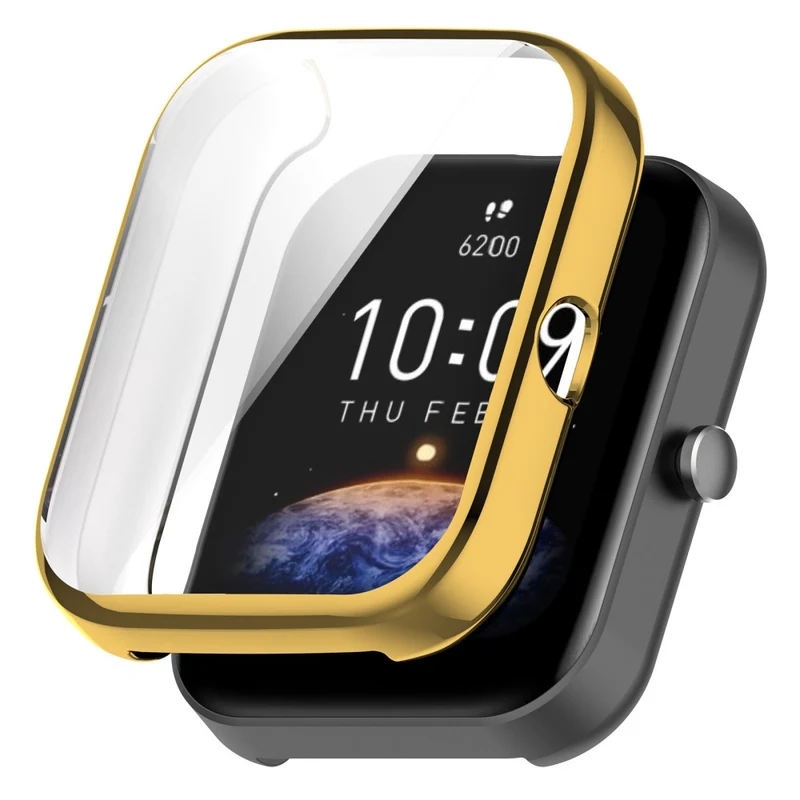 Modisch Amazfit Bip 3 / Amazfit Bip 3 Pro Universell Hülle mit Displayschutz in Silikon / TPU