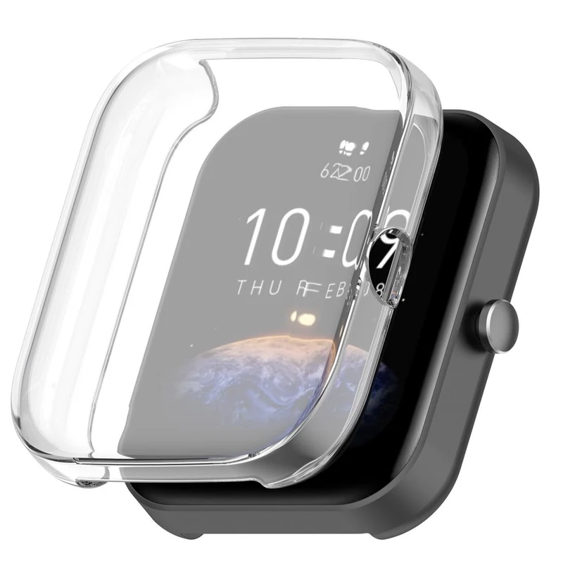 Modisch Amazfit Bip 3 / Amazfit Bip 3 Pro Universell Hülle mit Displayschutz in Silikon / TPU