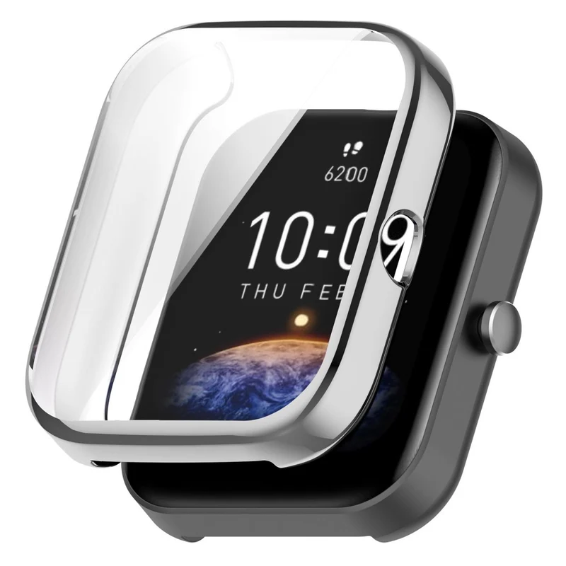 Modisch Amazfit Bip 3 / Amazfit Bip 3 Pro Universell Hülle mit Displayschutz in Silikon / TPU