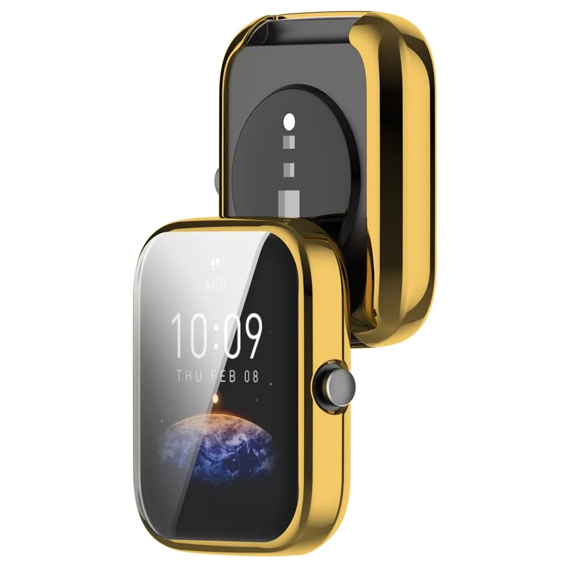 Modisch Amazfit Bip 3 / Amazfit Bip 3 Pro Universell Hülle mit Displayschutz in Silikon / TPU