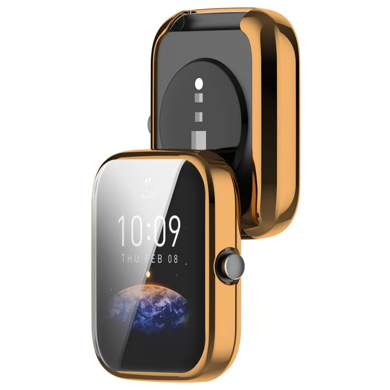 Modisch Amazfit Bip 3 / Amazfit Bip 3 Pro Universell Hülle mit Displayschutz in Silikon / TPU