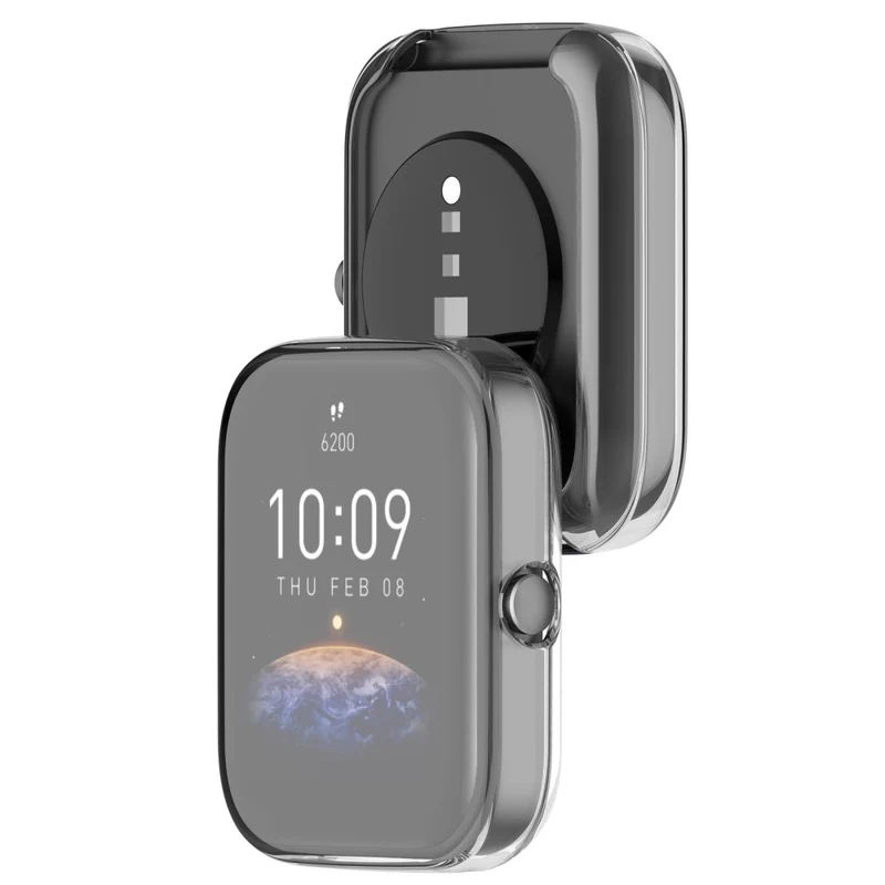 Modisch Amazfit Bip 3 / Amazfit Bip 3 Pro Universell Hülle mit Displayschutz in Silikon / TPU