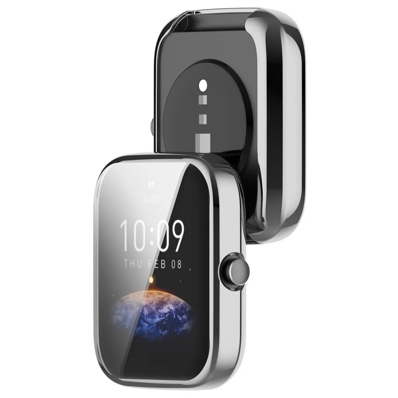 Modisch Amazfit Bip 3 / Amazfit Bip 3 Pro Universell Hülle mit Displayschutz in Silikon / TPU
