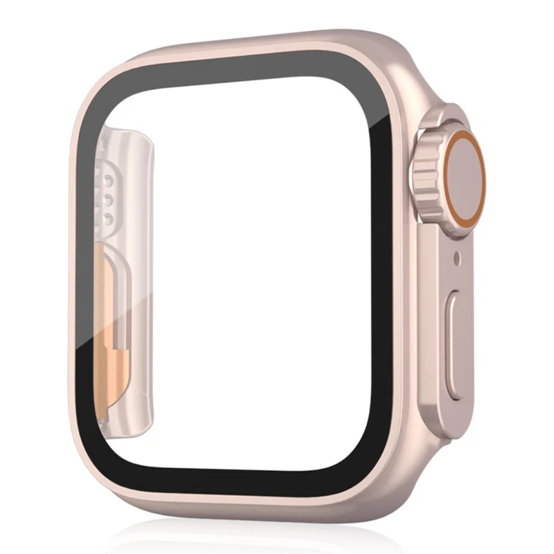 Schön Apple Smartwatch Universell Hülle mit Displayschutz in Plastik und Gehärtetes Glas