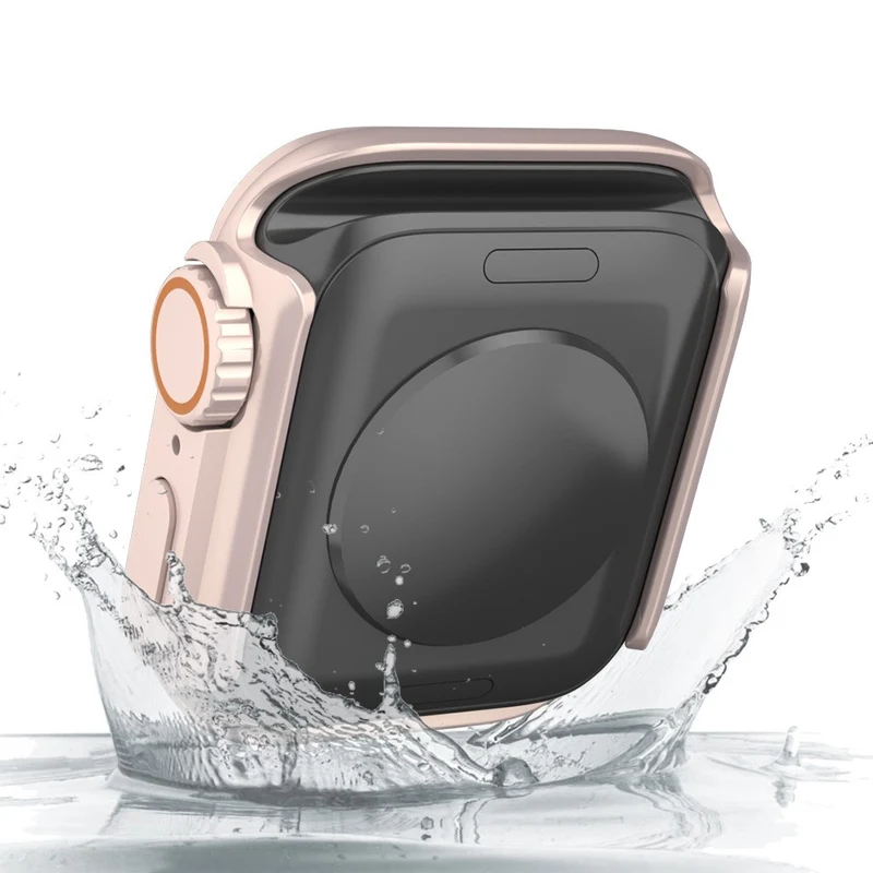 Schön Apple Smartwatch Universell Hülle mit Displayschutz in Plastik und Gehärtetes Glas