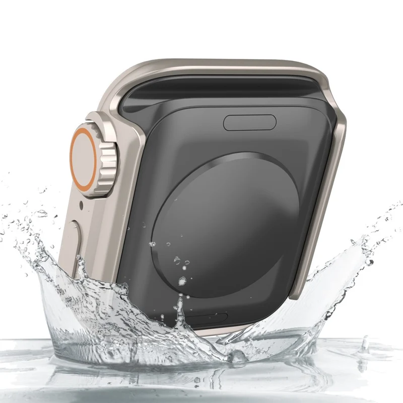 Schön Apple Smartwatch Universell Hülle mit Displayschutz in Plastik und Gehärtetes Glas