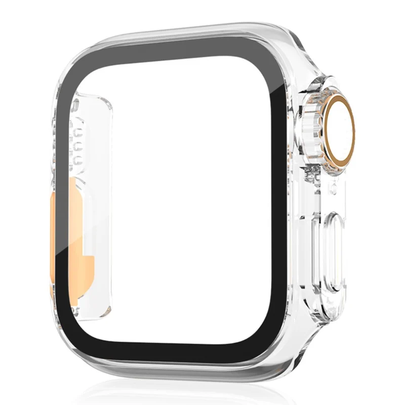 Schön Apple Smartwatch Universell Hülle mit Displayschutz in Plastik und Gehärtetes Glas