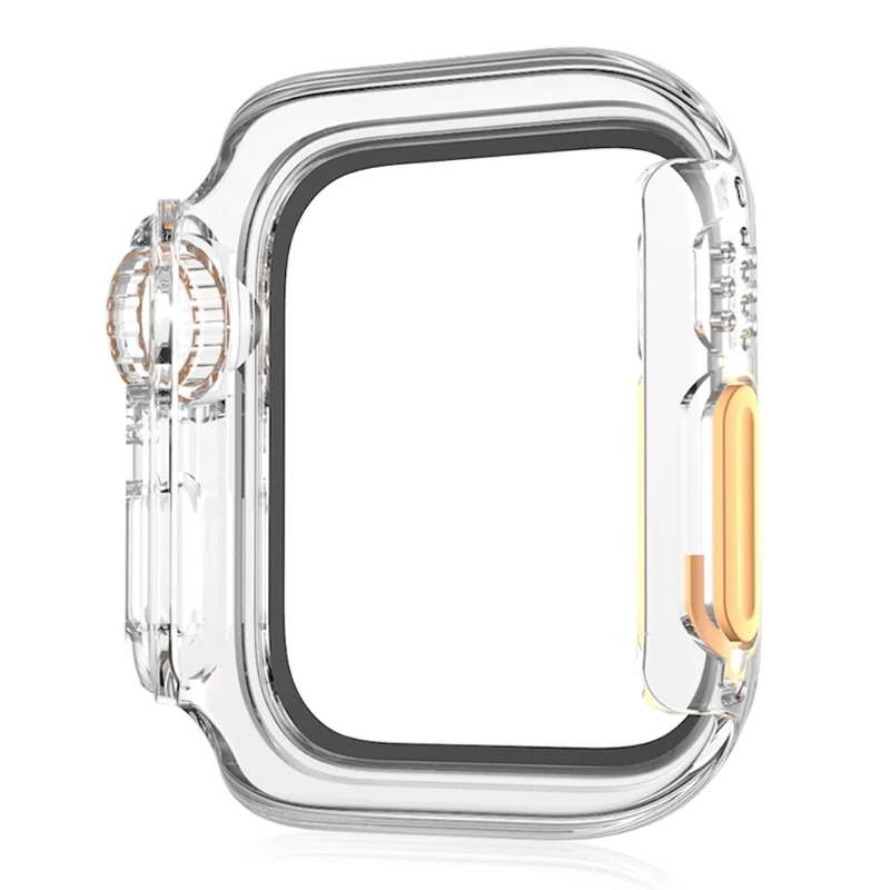 Schön Apple Smartwatch Universell Hülle mit Displayschutz in Plastik und Gehärtetes Glas