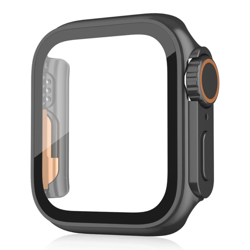 Schön Apple Smartwatch Universell Hülle mit Displayschutz in Plastik und Gehärtetes Glas