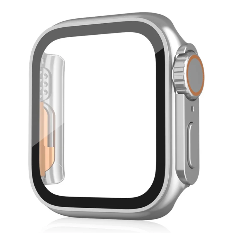 Schön Apple Smartwatch Universell Hülle mit Displayschutz in Plastik und Gehärtetes Glas