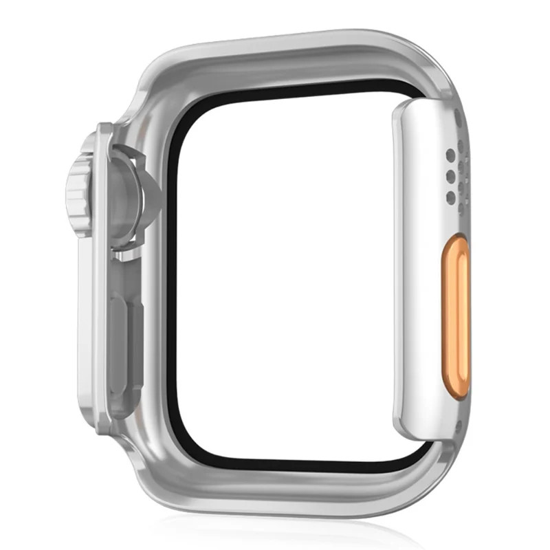 Schön Apple Smartwatch Universell Hülle mit Displayschutz in Plastik und Gehärtetes Glas
