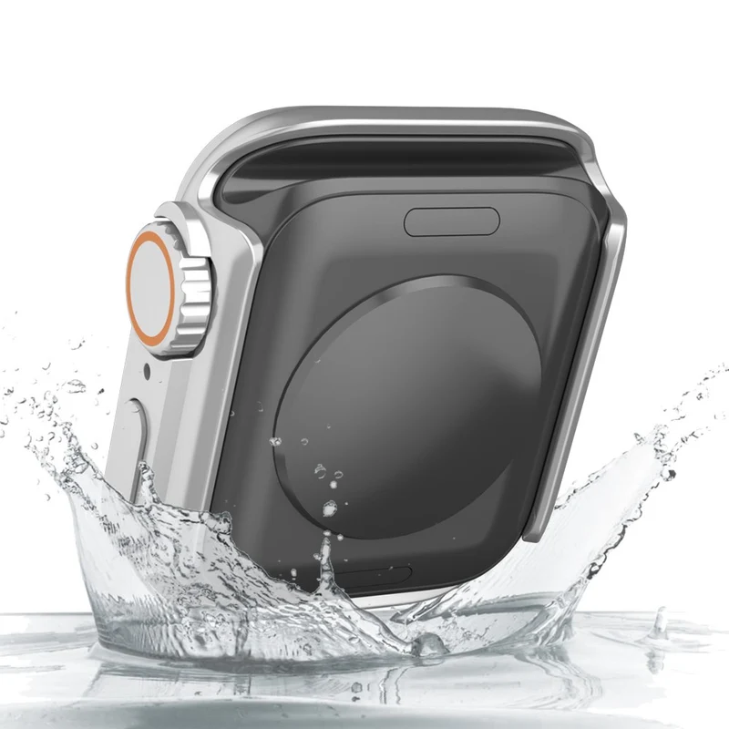 Schön Apple Smartwatch Universell Hülle mit Displayschutz in Plastik und Gehärtetes Glas