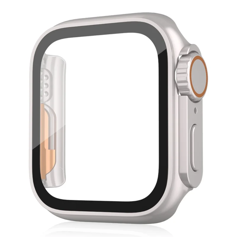 Schön Apple Smartwatch Universell Hülle mit Displayschutz in Plastik und Gehärtetes Glas