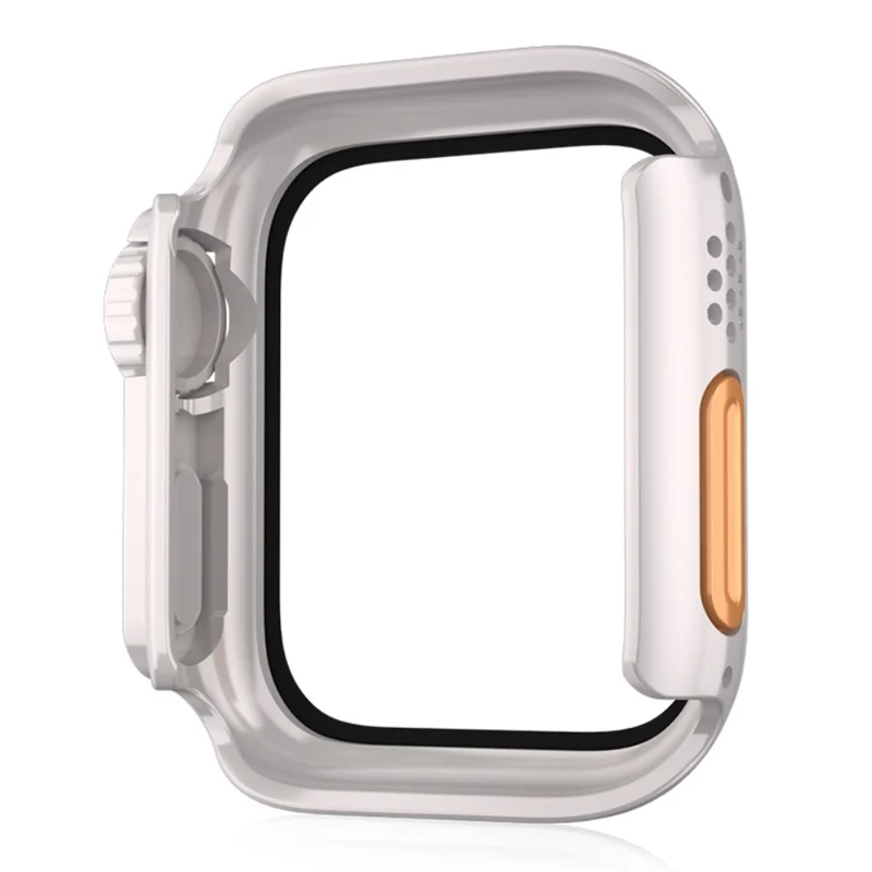 Schön Apple Smartwatch Universell Hülle mit Displayschutz in Plastik und Gehärtetes Glas