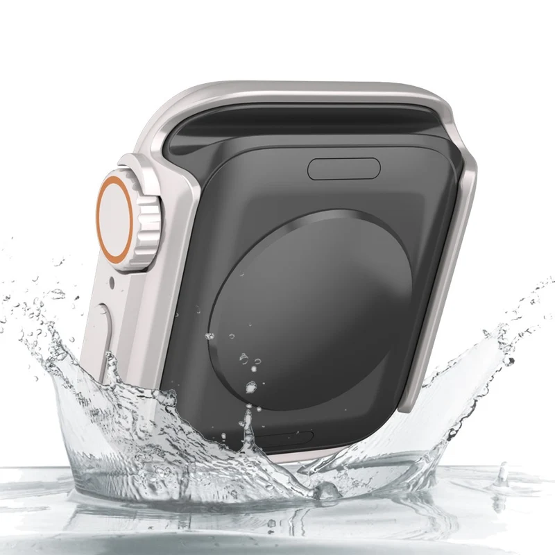 Schön Apple Smartwatch Universell Hülle mit Displayschutz in Plastik und Gehärtetes Glas