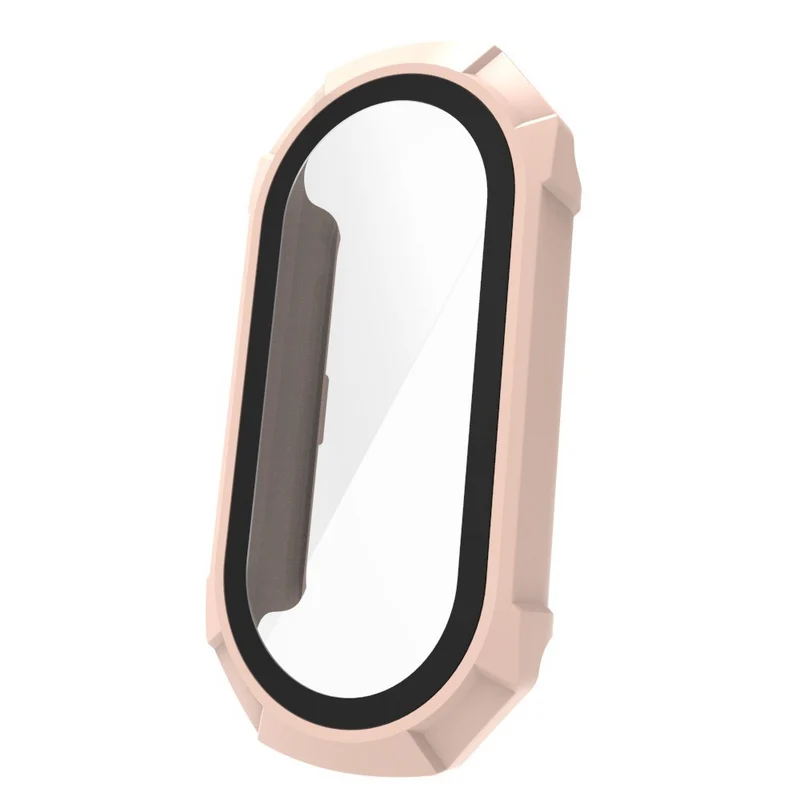 Schützend Xiaomi Smart Band 8 Hülle mit Displayschutz in Plastik und Gehärtetes Glas