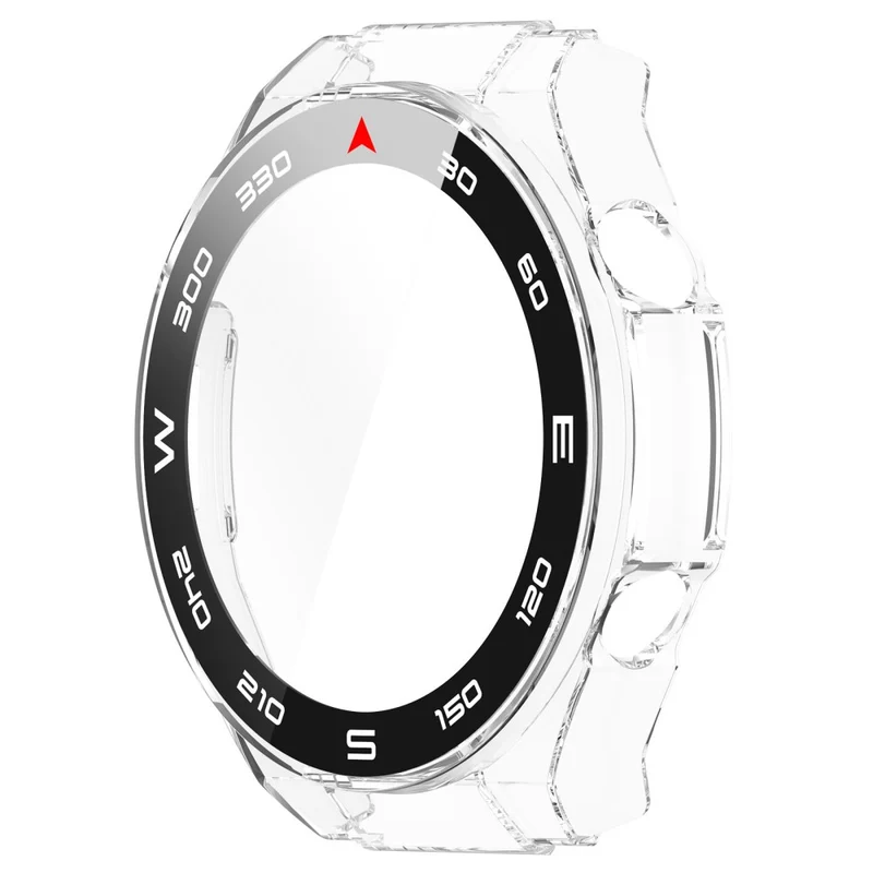 Mega Modisch Huawei Watch Ultimate Hülle mit Displayschutz in Plastik und Gehärtetes Glas