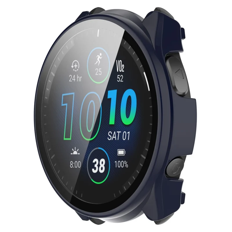 Mega Modisch Garmin Forerunner 965 Hülle mit Displayschutz in Plastik und Gehärtetes Glas