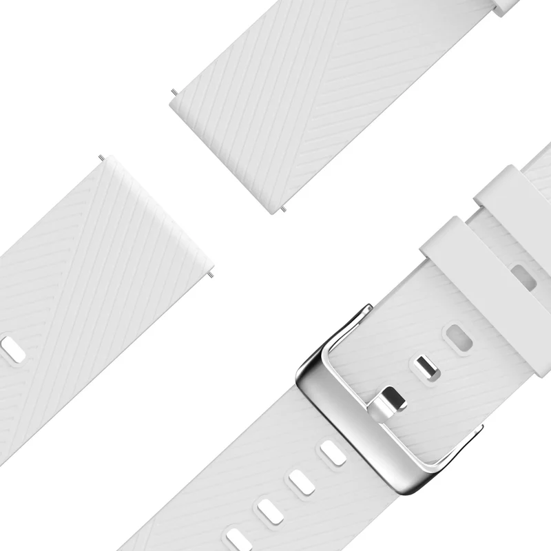 Bandz Xiaomi Watch S5 Silikonarmband 'Deluxe' (Weiß)