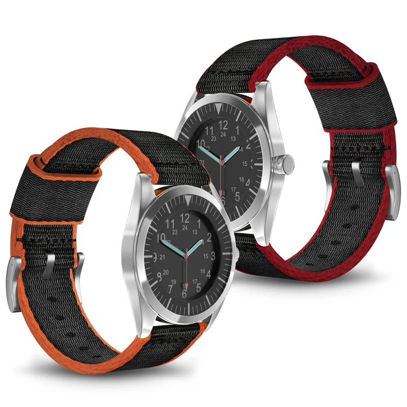 Mega Zäh 22mm Textil / Nylon Armband