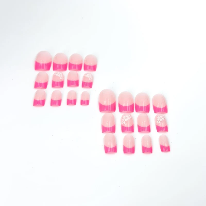 Floral Accent Acryl Nagelkunst Set