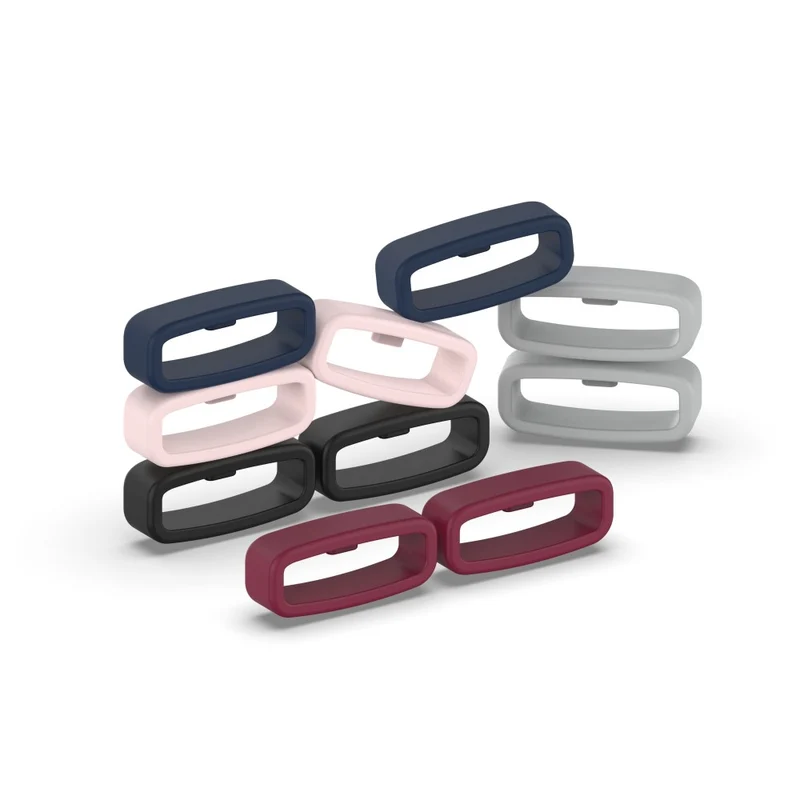 22mm Universal silicone strap loop - Navy Blue