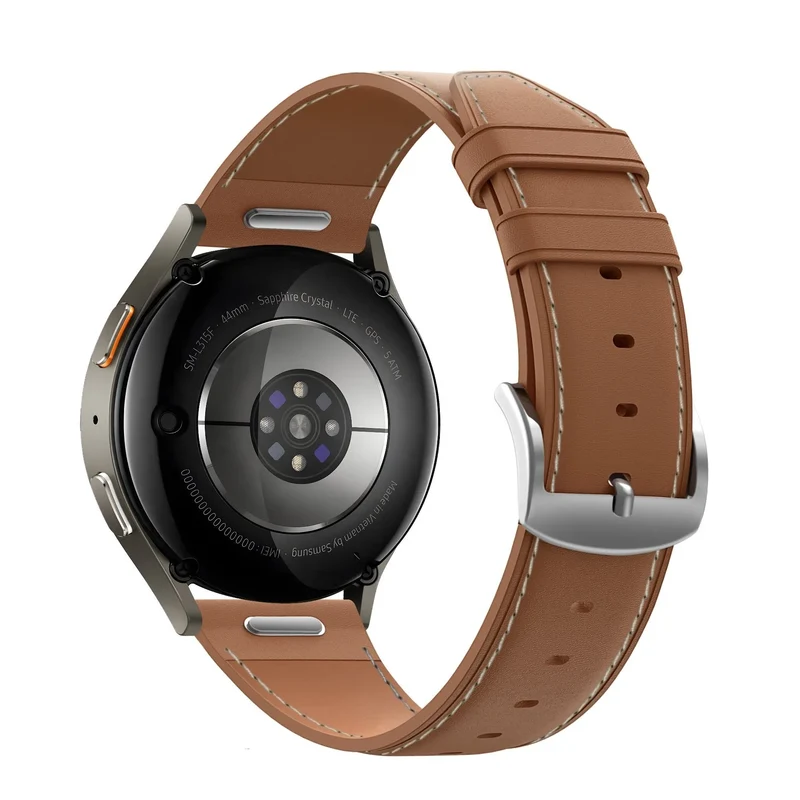 Bandz Xiaomi Watch S5 Lederarmband 'Easy Fit' (Braun)