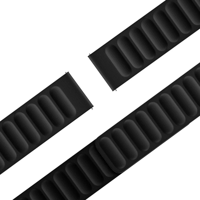 Bandz Xiaomi Watch S5 Magnetisches gewebtes Armband (Schwarz)