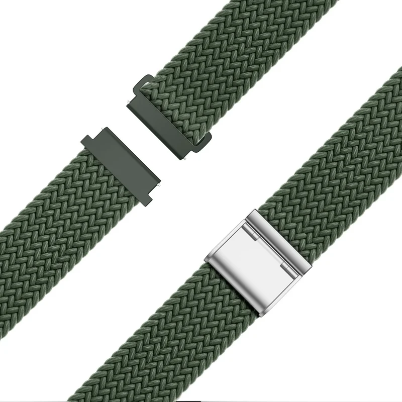 Bandz Xiaomi Watch S5 Gewebtes Nylonarmband (Olivgrün)