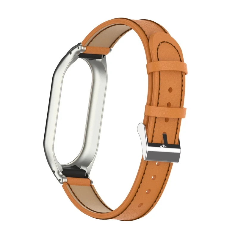 Großartig Xiaomi Smart Band 8 Metall und Kunstleder Hülle