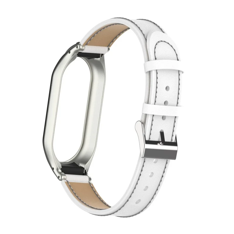 Großartig Xiaomi Smart Band 8 Metall und Kunstleder Hülle