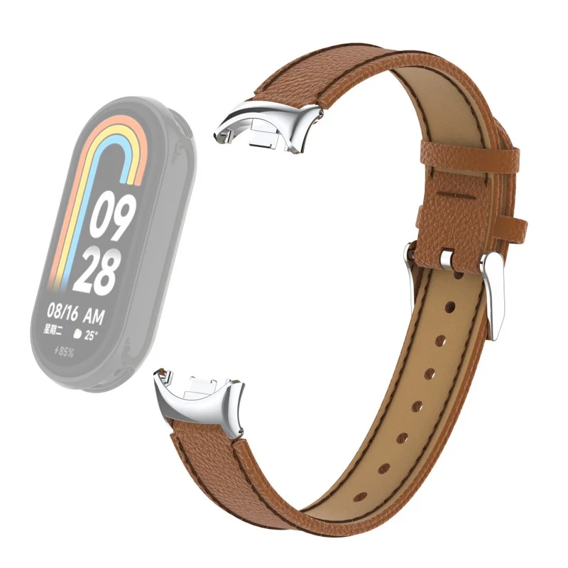 Mega Modisch Xiaomi Smart Band 8 Echtes Leder Hülle