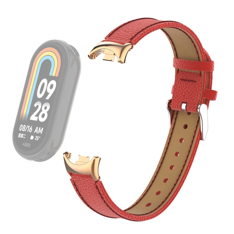 Mega Modisch Xiaomi Smart Band 8 Echtes Leder Hülle