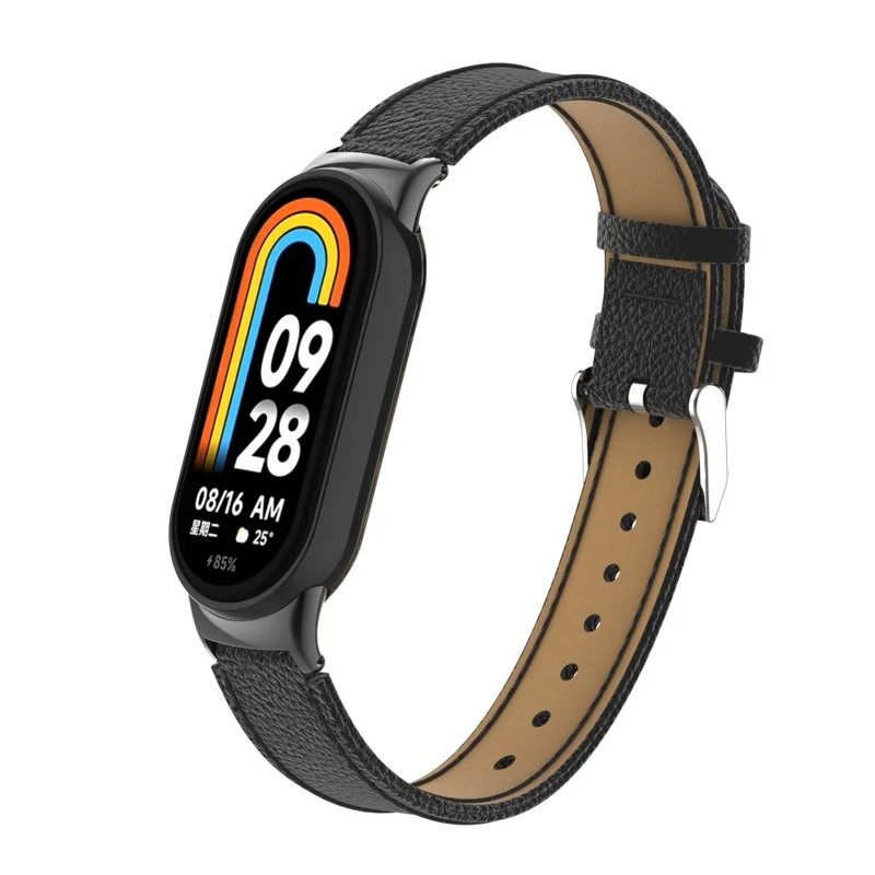 Mega Modisch Xiaomi Smart Band 8 Echtes Leder Hülle