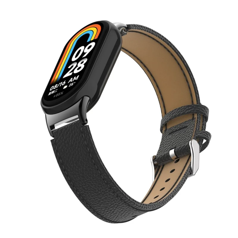 Mega Modisch Xiaomi Smart Band 8 Echtes Leder Hülle
