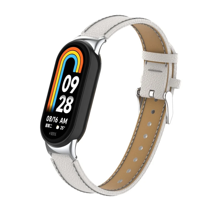 Mega Modisch Xiaomi Smart Band 8 Echtes Leder Hülle