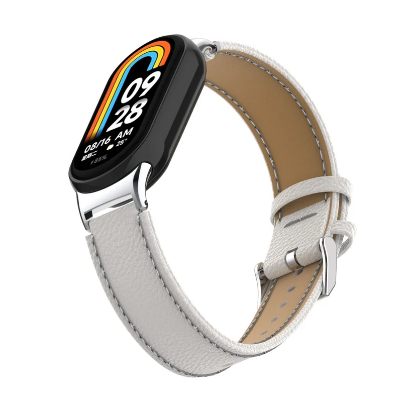 Mega Modisch Xiaomi Smart Band 8 Echtes Leder Hülle