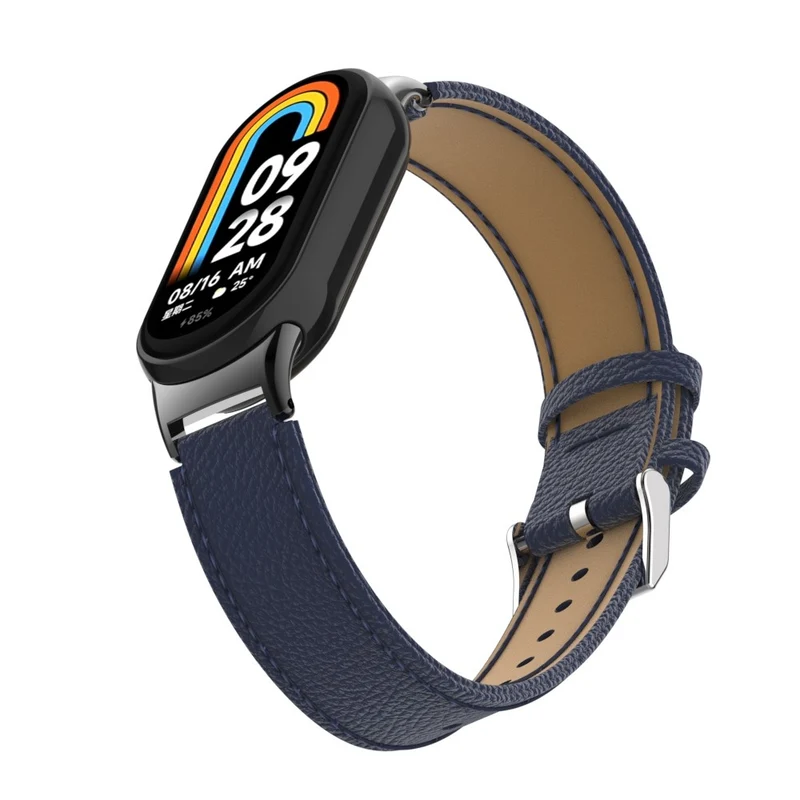 Mega Modisch Xiaomi Smart Band 8 Echtes Leder Hülle