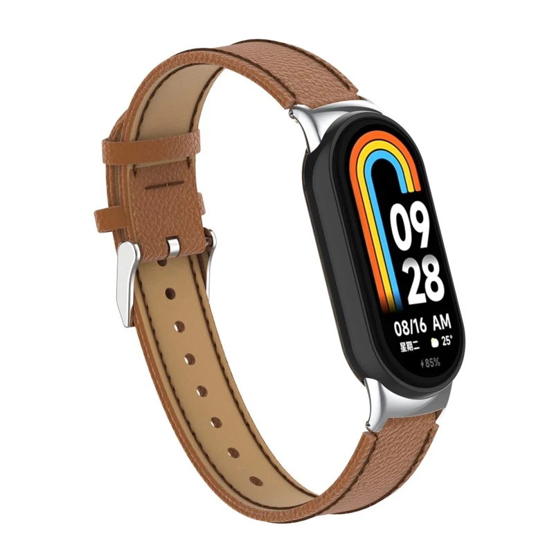 Mega Modisch Xiaomi Smart Band 8 Echtes Leder Hülle