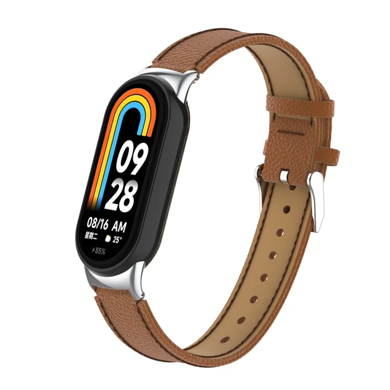 Mega Modisch Xiaomi Smart Band 8 Echtes Leder Hülle