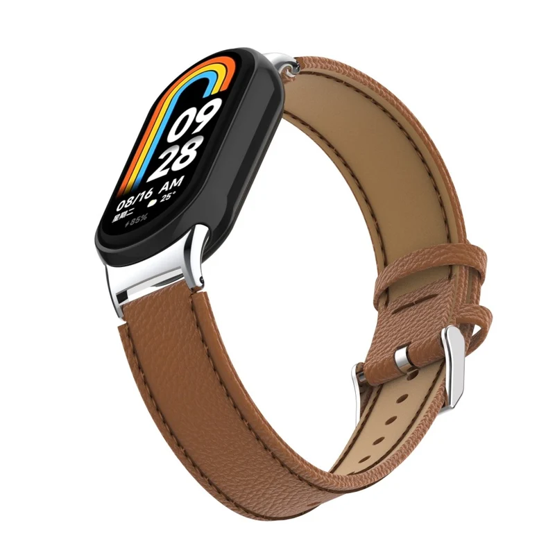 Mega Modisch Xiaomi Smart Band 8 Echtes Leder Hülle