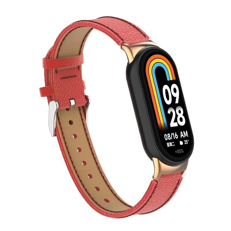 Mega Modisch Xiaomi Smart Band 8 Echtes Leder Hülle