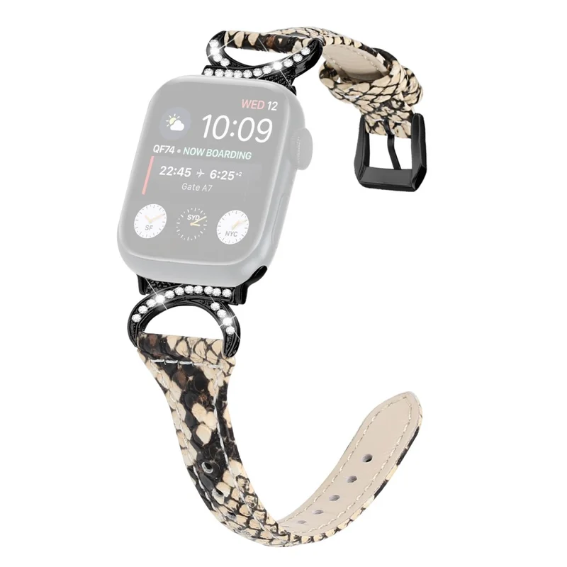 Apple Smartwatch Echtes Leder Und Strass Universell Armband