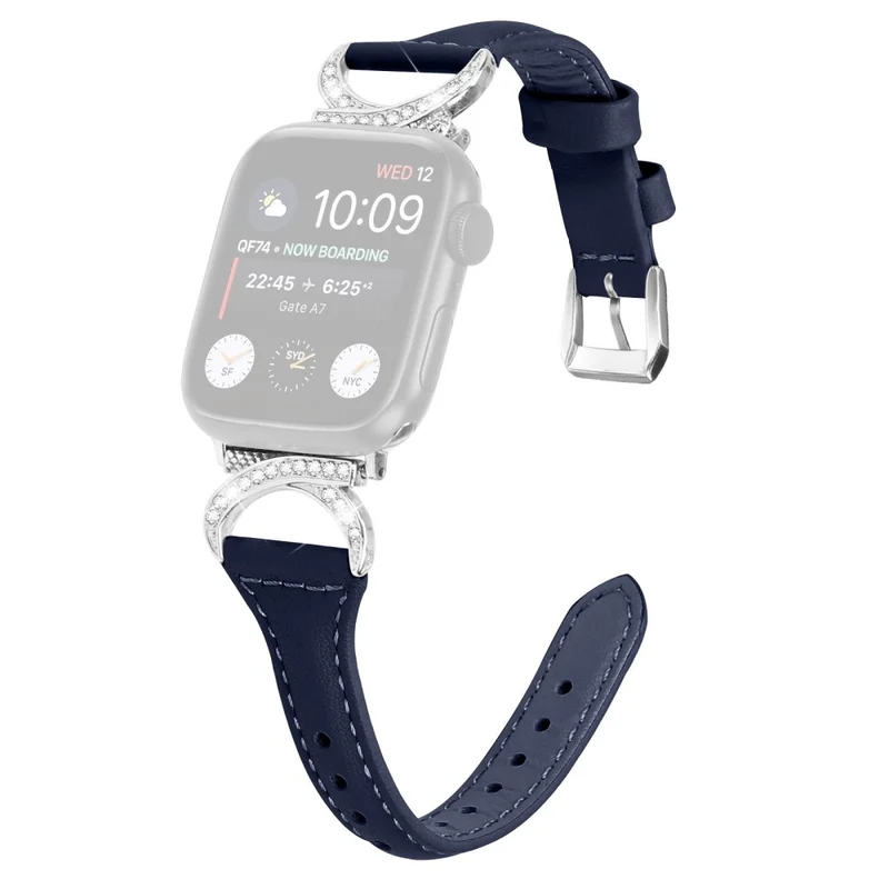 Apple Smartwatch Echtes Leder Und Strass Universell Armband