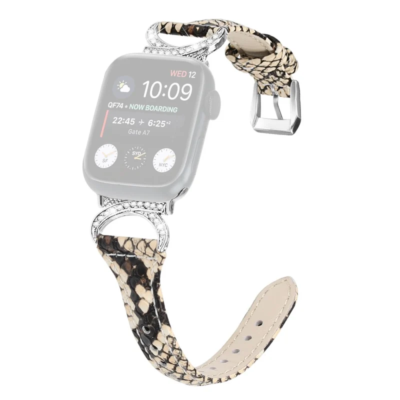 Apple Smartwatch Echtes Leder Und Strass Universell Armband