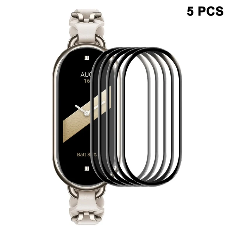 5stück Xiaomi Smart Band 8 Silikon / TPU Displayschutz