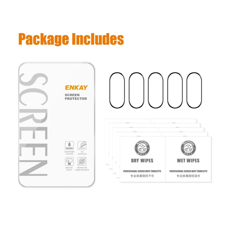 5stück Xiaomi Smart Band 8 Silikon / TPU Displayschutz