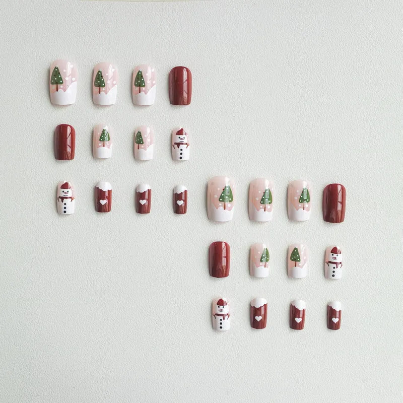 Kreative Feiertagsmotiv-Nagelkunst