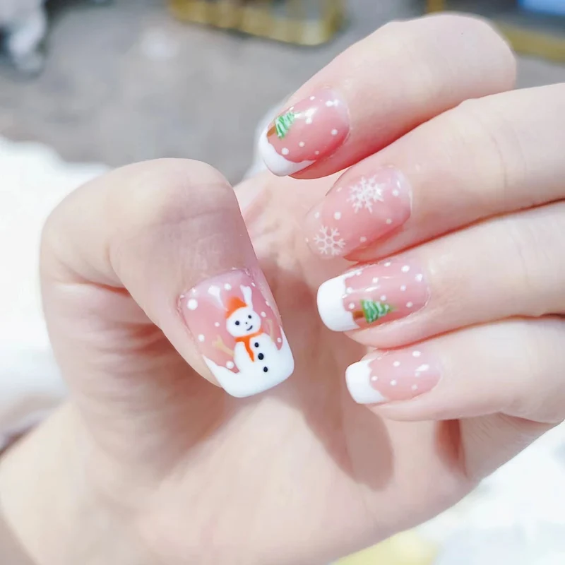 Festliches Winter-Nagelkunst-Set
