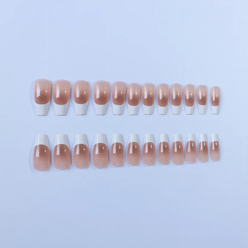 Elegantes Gel Französisch Tipp Nagelkunst Set